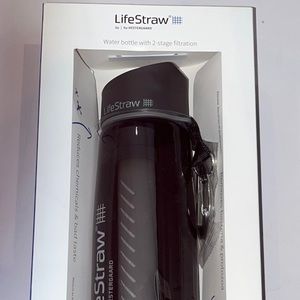 LifeStraw Go Water Filter Bottle w/2-Stage Integrated Filter Straw 2 available